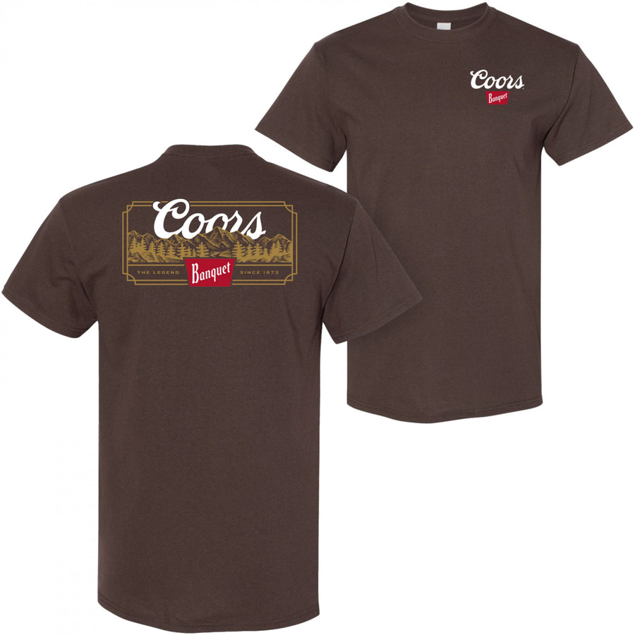 Coors Banquet Rocky Road Front and Back Print T-Shirt Image 1