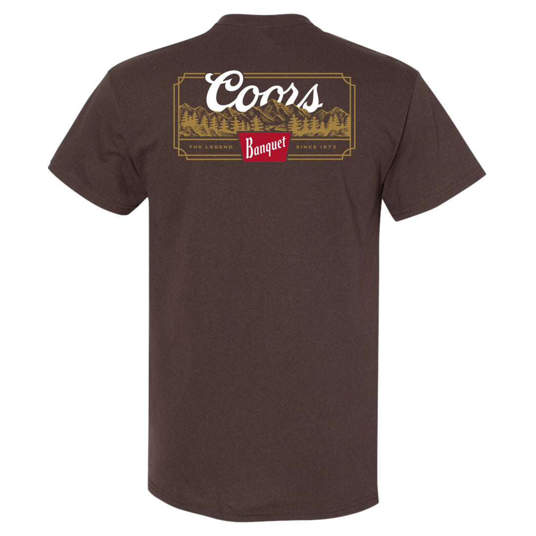 Coors Banquet Rocky Road Front and Back Print T-Shirt Image 3