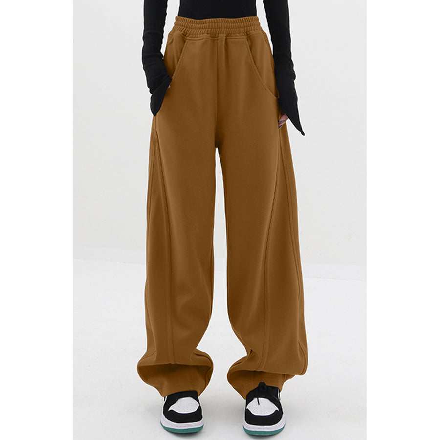 Womens Brown Loose sweater banana pants Image 1