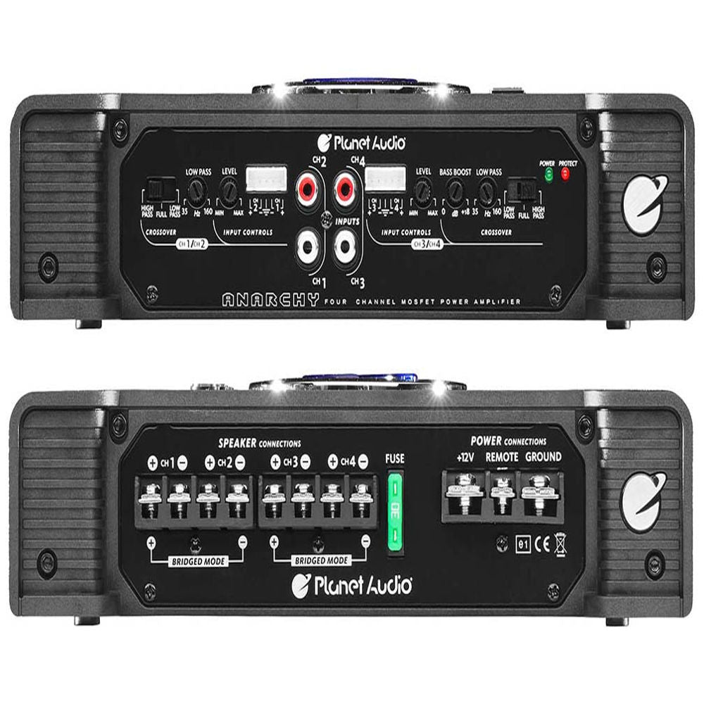 Planet Audio AC1200.4 4 Channel Car Amplifier - 1200 WattsFull RangeClass A/B2-4 Ohm StableMosfet Power SupplyBridgeable Image 3