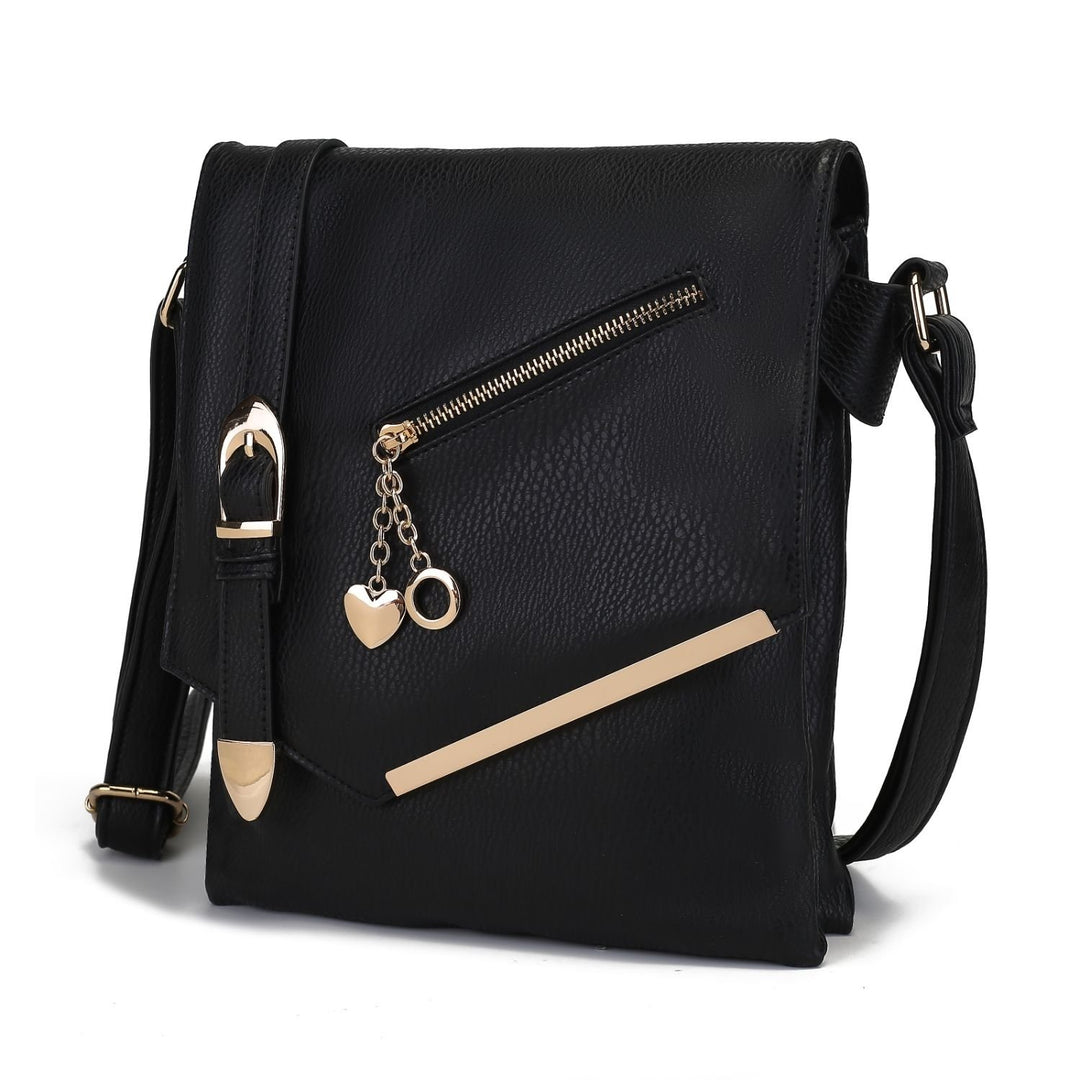 MKF Collection Jasmine Crossbody Bag Vegan Leather Shoulder Bag Handbag by Mia K. Image 3