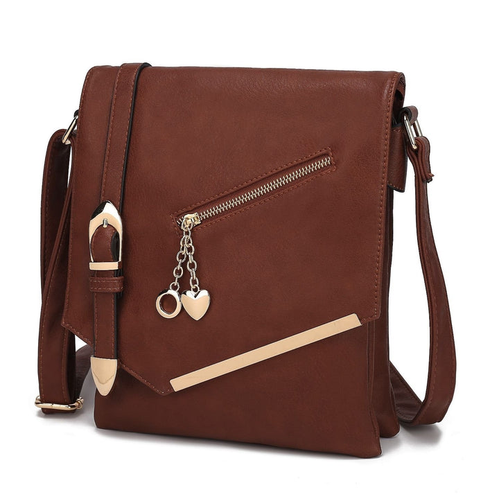 MKF Collection Jasmine Crossbody Bag Vegan Leather Shoulder Bag Handbag by Mia K. Image 4