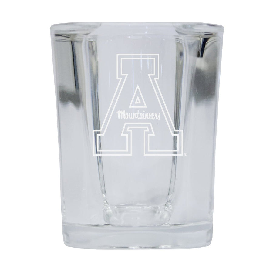 Appalachian State NCAA Collectors Edition 2oz Square Shot Glass - Laser Etched Logo Image 1