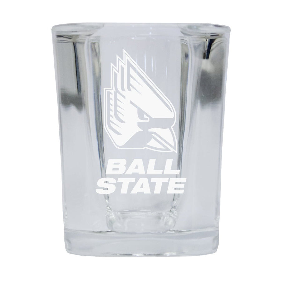 Ball State University NCAA Collectors Edition 2oz Square Shot Glass - Laser Etched Logo Image 1