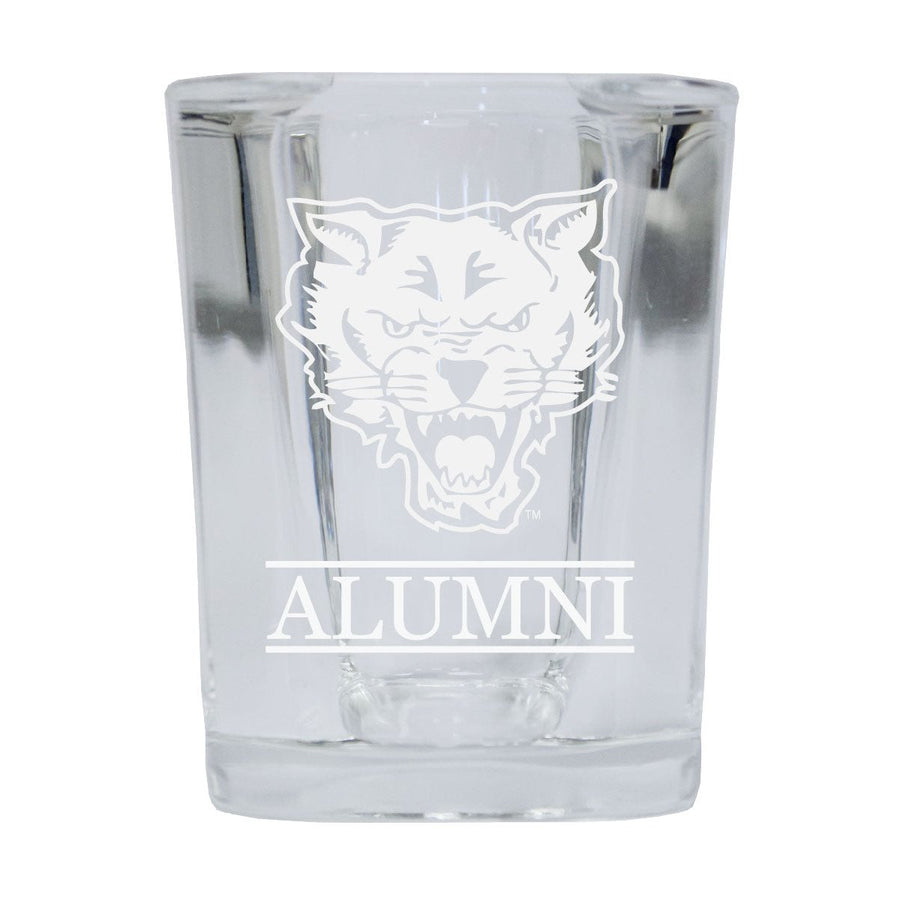 NCAA Fort Valley State University Alumni 2oz Laser Etched Square Shot Glass Image 1