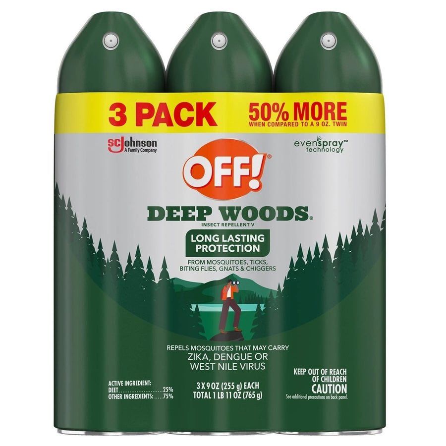 OFF! Deep Woods Insect Repellent 9 Ounce (Pack of 3) Image 1