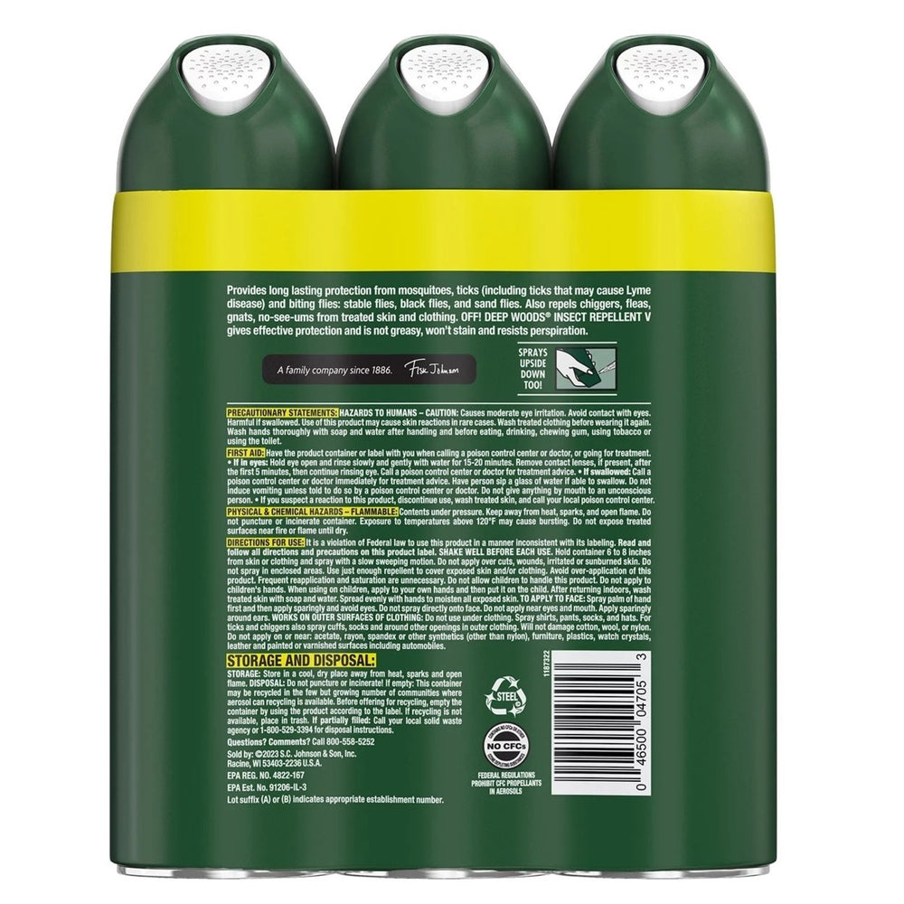 OFF! Deep Woods Insect Repellent 9 Ounce (Pack of 3) Image 2