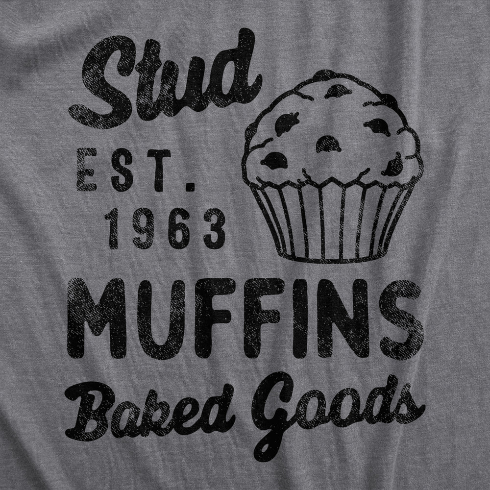 Youth Stud Muffins Baked Goods T Shirt Funny Bakery Joke Tee For Kids Image 2