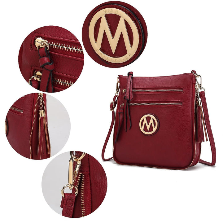 MKF Collection Angelina Shoulder Bag Vegan Leather Crossbody Handbag by Mia K. Image 10