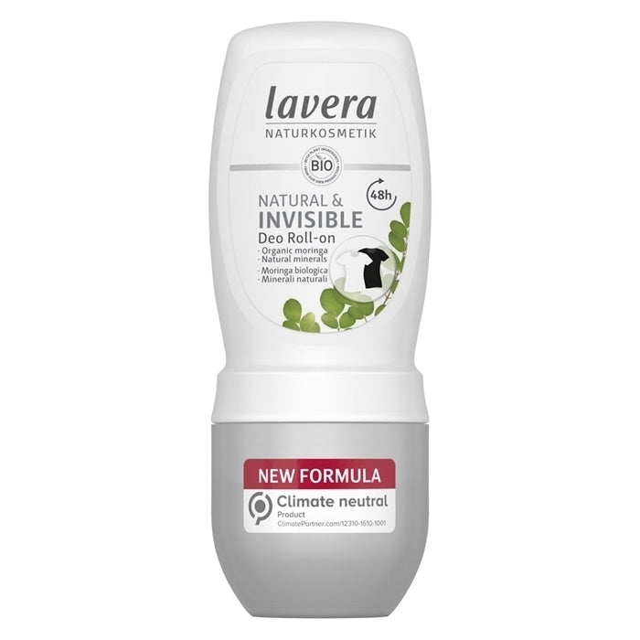 Lavera Deo Roll-On (Natural and Invisible) - With Organic Moringa and Natural Minerals 50ml/1.7oz Image 1