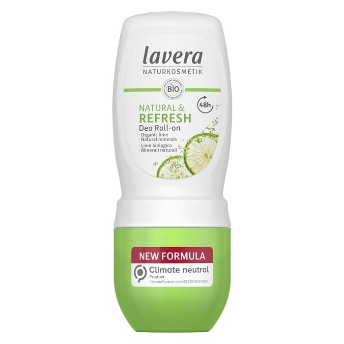 Lavera Deo Roll-On (Natural & Refresh) - With Organic Lime & Natural Minerals 50ml/1.7oz Image 1