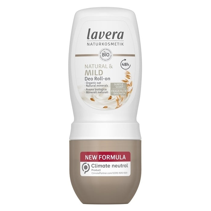 Lavera Deo Roll-On (Natural & Mild) - With Organic Oat & Natural Minerals 50ml/1.7oz Image 1