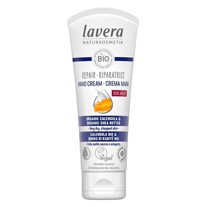 Lavera SOS Help Repar Hand Cream With Organic Celendula and Organic Shea Butter - For Very Dry Chapped Skin 75ml/2.6oz Image 1