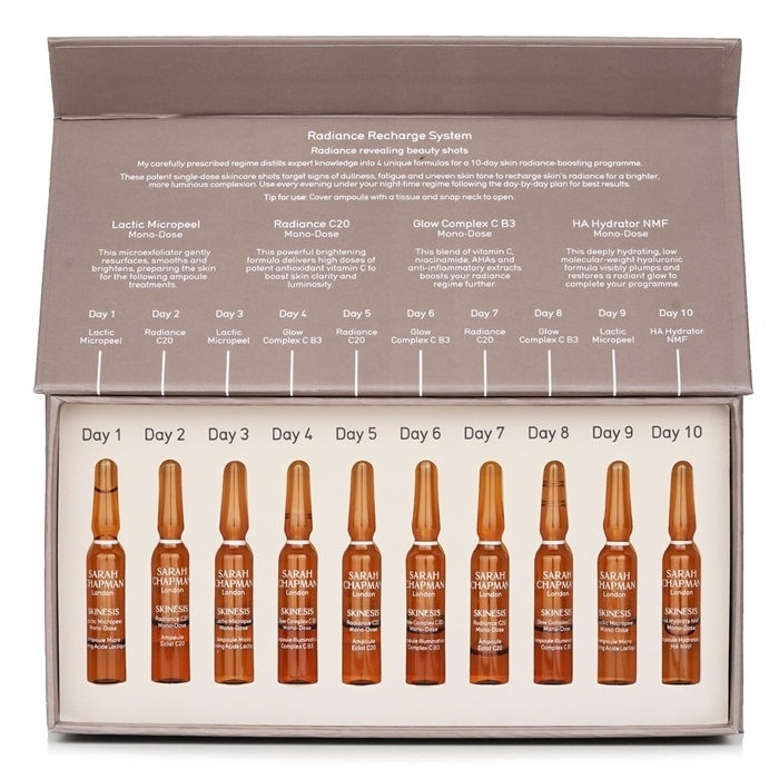 Sarah Chapman Skinesis Radiance Recharge System 10x1ml/0.03oz Image 1