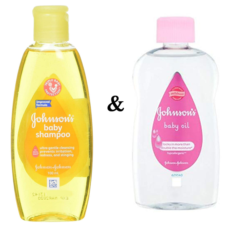 JandJ Johnson Baby Shampoo 100 MlBy Johnson and Johnson and Johnsons Baby Oil 500Ml By JohnsonS Image 1