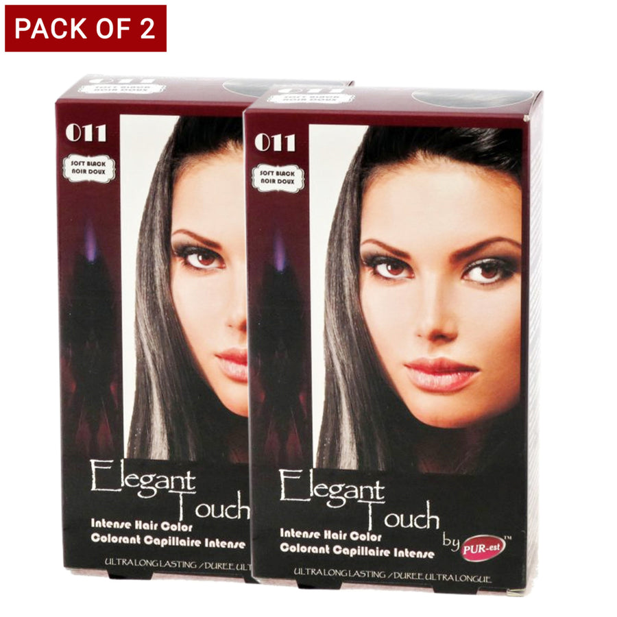 Purest Hair ColorSoft Black 0110.14Kg - Pack Of 2 Image 1