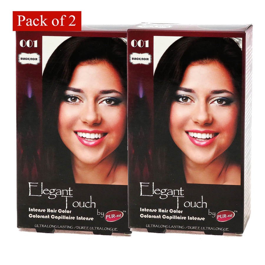 Hair Color Black 001 Elegant Touch By Purest (Pack Of 2) Image 1