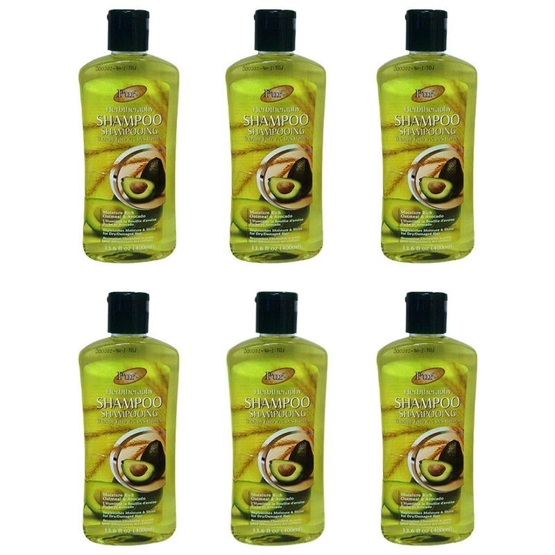 Shampoo With Oatmeal and Avocado(400ml) (Pack of 6) By Purest Image 1