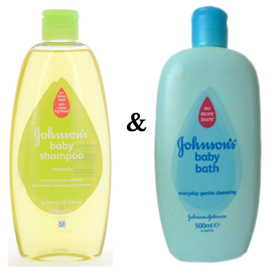 Johnsons Shampoo 300Ml Camomila and JohnsonS Baby Bath 500Ml (1000Ml Bath) Image 1