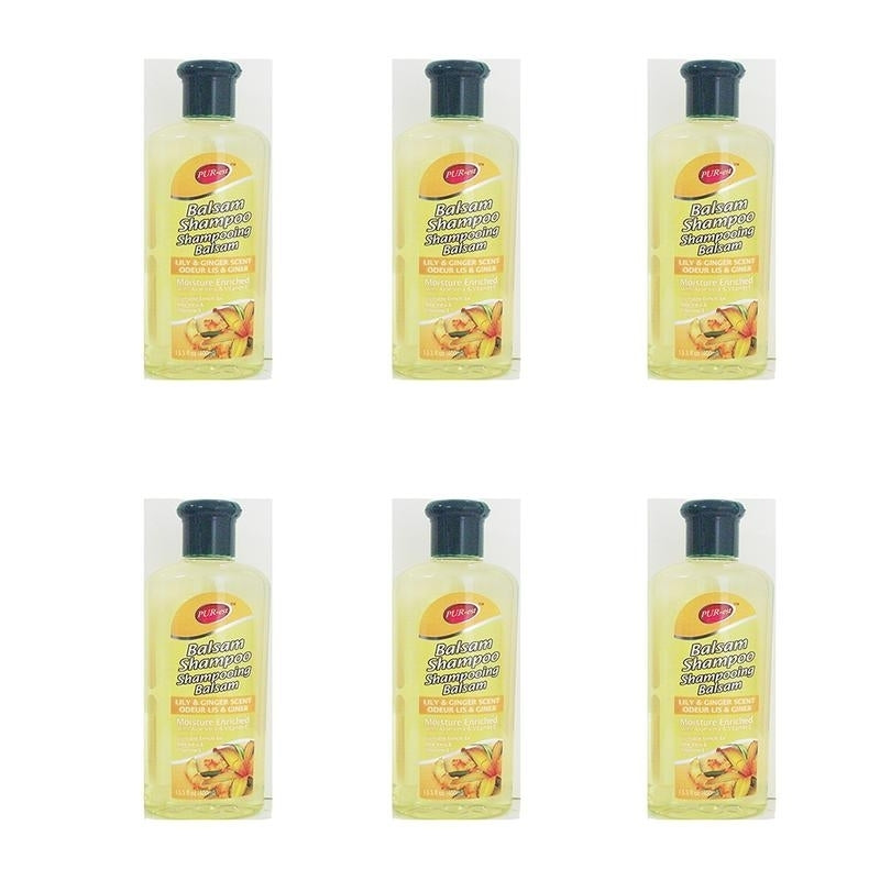 Balsam Shampoo With Lily and Ginger Scent(400ml) (Pack of 6) 310327 By Purest Image 1