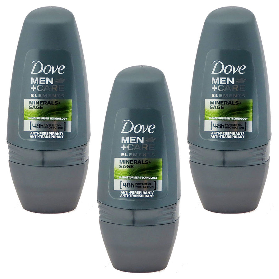 Dove For Men Roll-on Stick Mineral and Sage (Pack of 3) Image 1