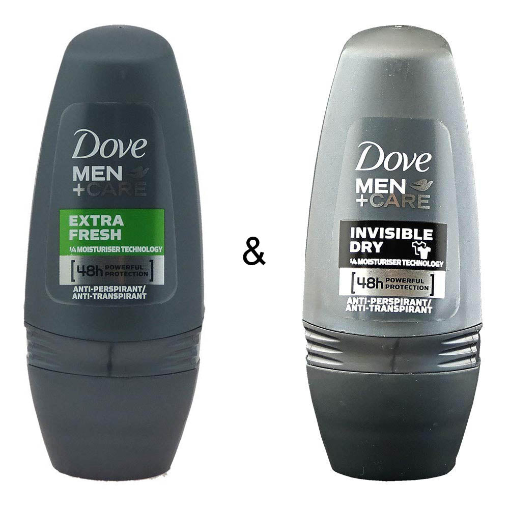 Roll-on Stick Extra Fresh 50 ml by Dove and Roll-on Stick Invisible Dry 50 ml by Dove Image 1