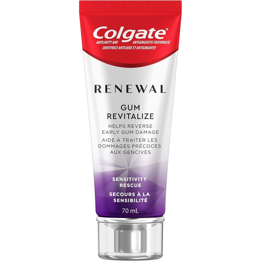 Colgate Renewal Gum Revitalize ToothpasteSensitivity RescueFresh Mint Gel Formula70 Milliliters Image 1