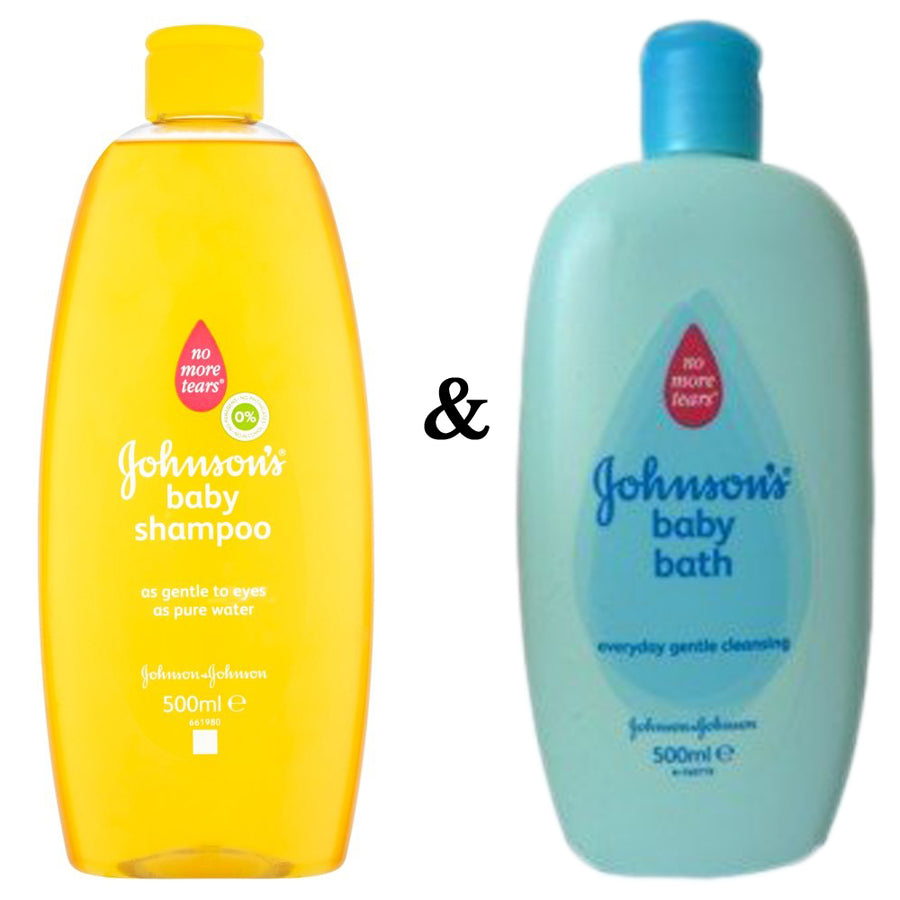 Johnsons Baby Shampoo and JohnsonS Baby Bath 500Ml (1000Ml Bath) Image 1