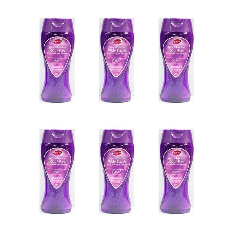 Body Wash- Our Version of Poison For Women(413ml) (Pack of 6) 308461 By Purest Image 1