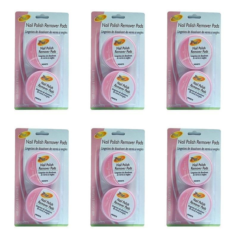 Purest Nail Polish Remover Pads (Pack of 6) Image 1