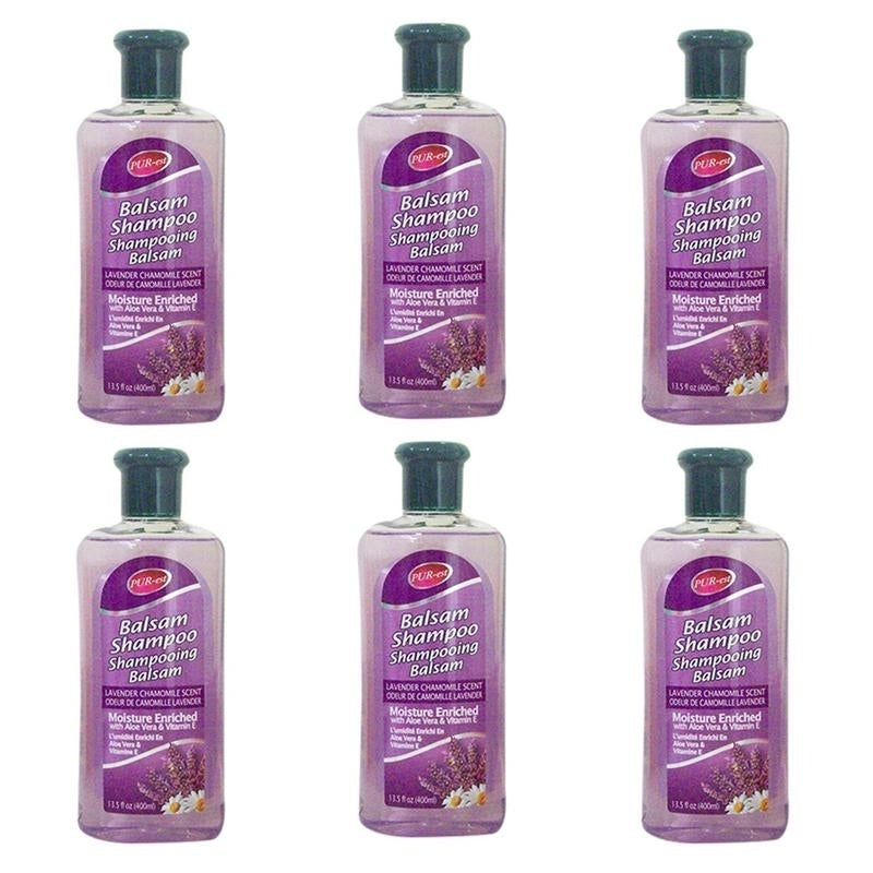 Balsam Shampoo With Lavender Chamomile Scent(400ml) (Pack of 6) By Purest Image 1