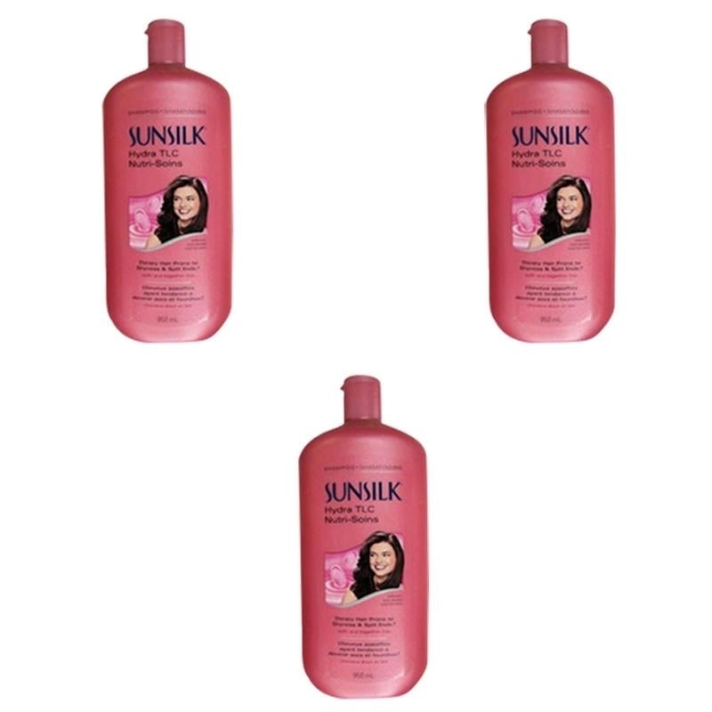 Sunsilk Hydra TLC Shampoo Pack of 3 950ml Nutri-Keratine Hair Care Product Image 1