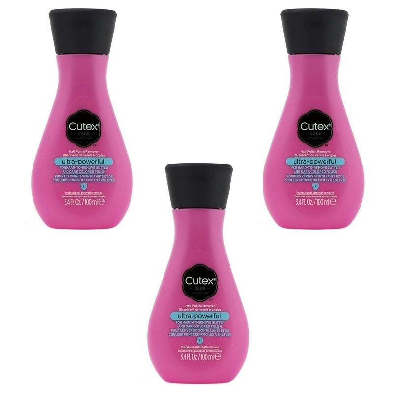 Nail Polish Remover Cutex - Ultra-Powerful 3pk Image 1