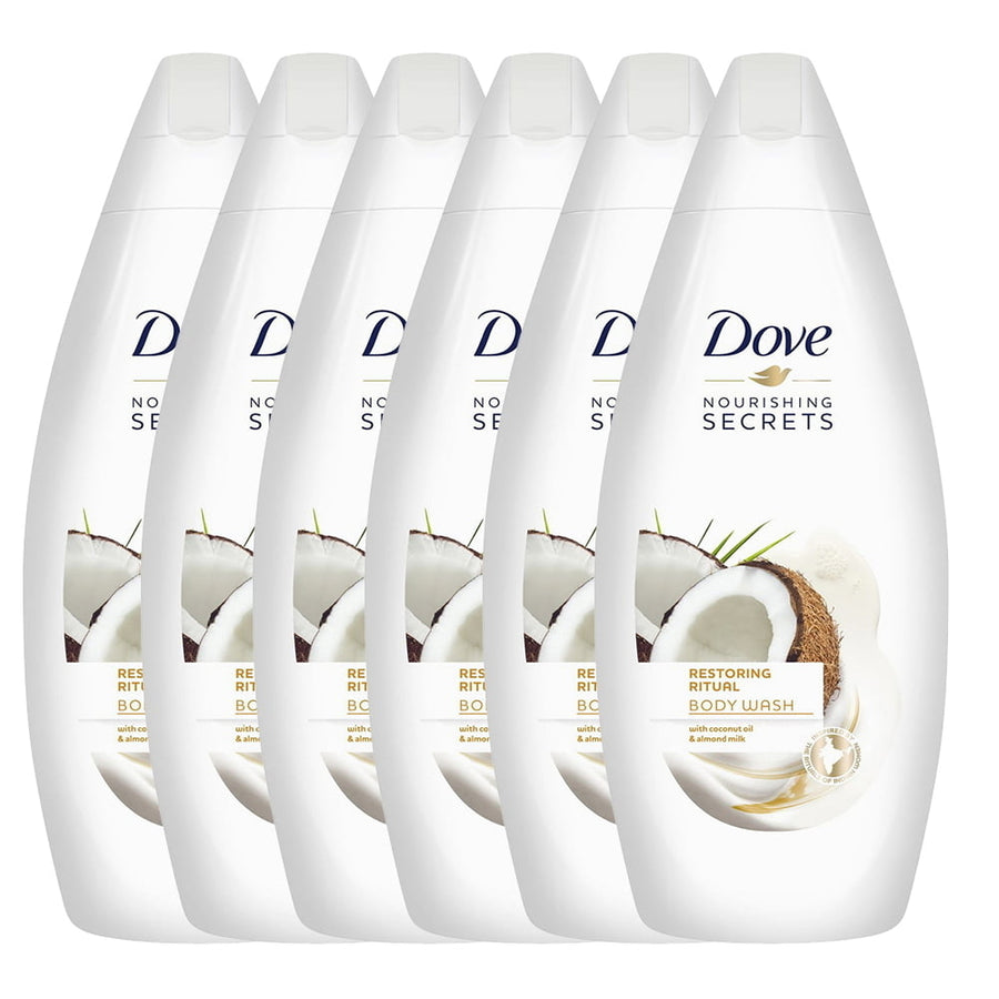 Dove Body Wash Coconut 6X250Ml Image 1