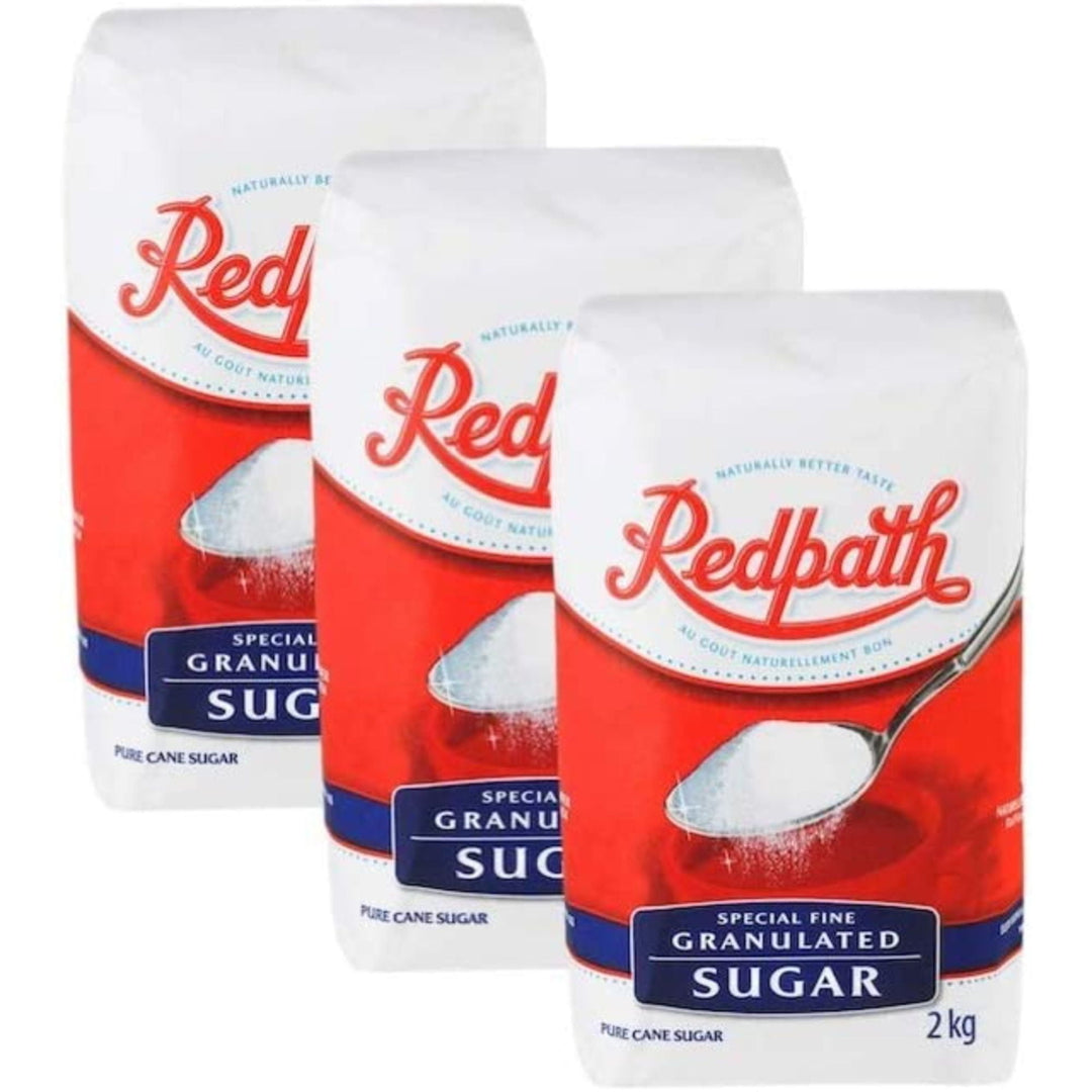 Redpath White Granulated Sugar 3 Qty 6KgEach 2Kg X 3 Bags by Nutricholai Image 1