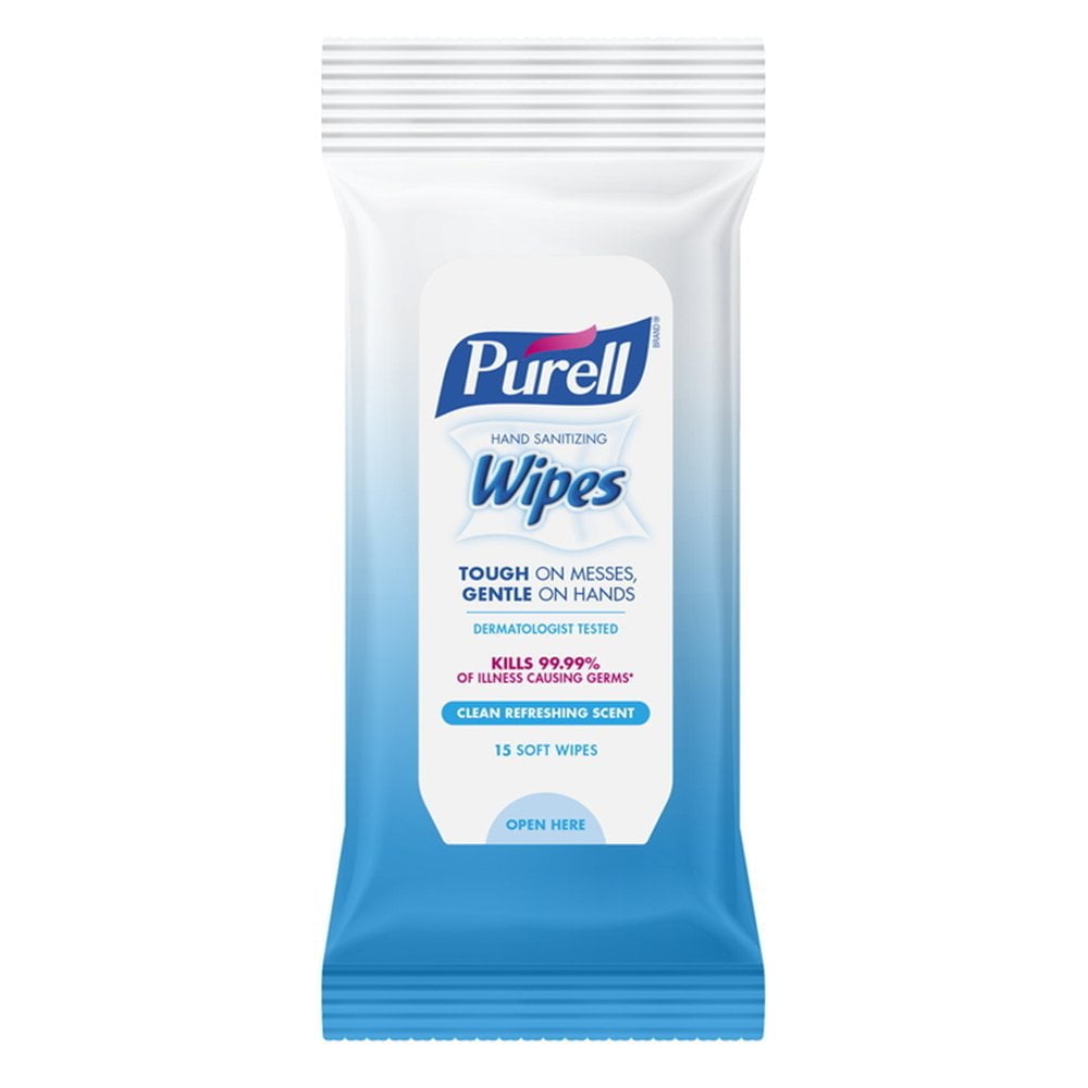 Purell Hand Wipes Travel Pack 041644 Antimicrobial Sanitizing Wipes 20 Count Image 1