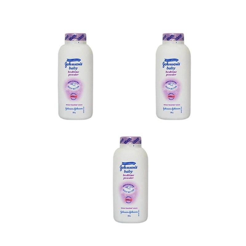 Johnsons Baby Bed Time Powder (100g) (Pack of 3) Image 1