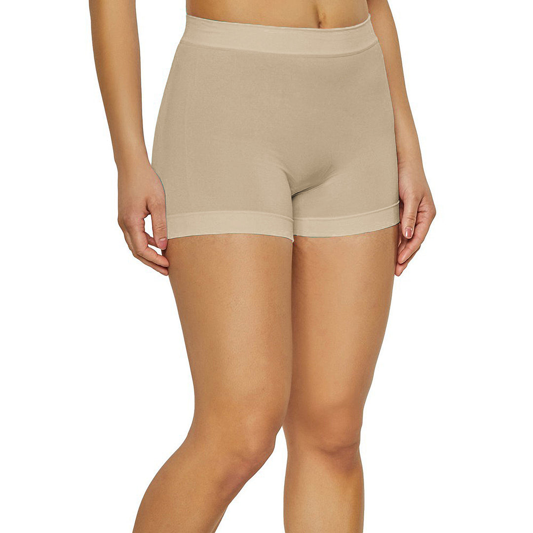 4-Pack Womens High Waisted Biker Bottom Shorts - Yoga Gym Running Ladies Pants Image 4