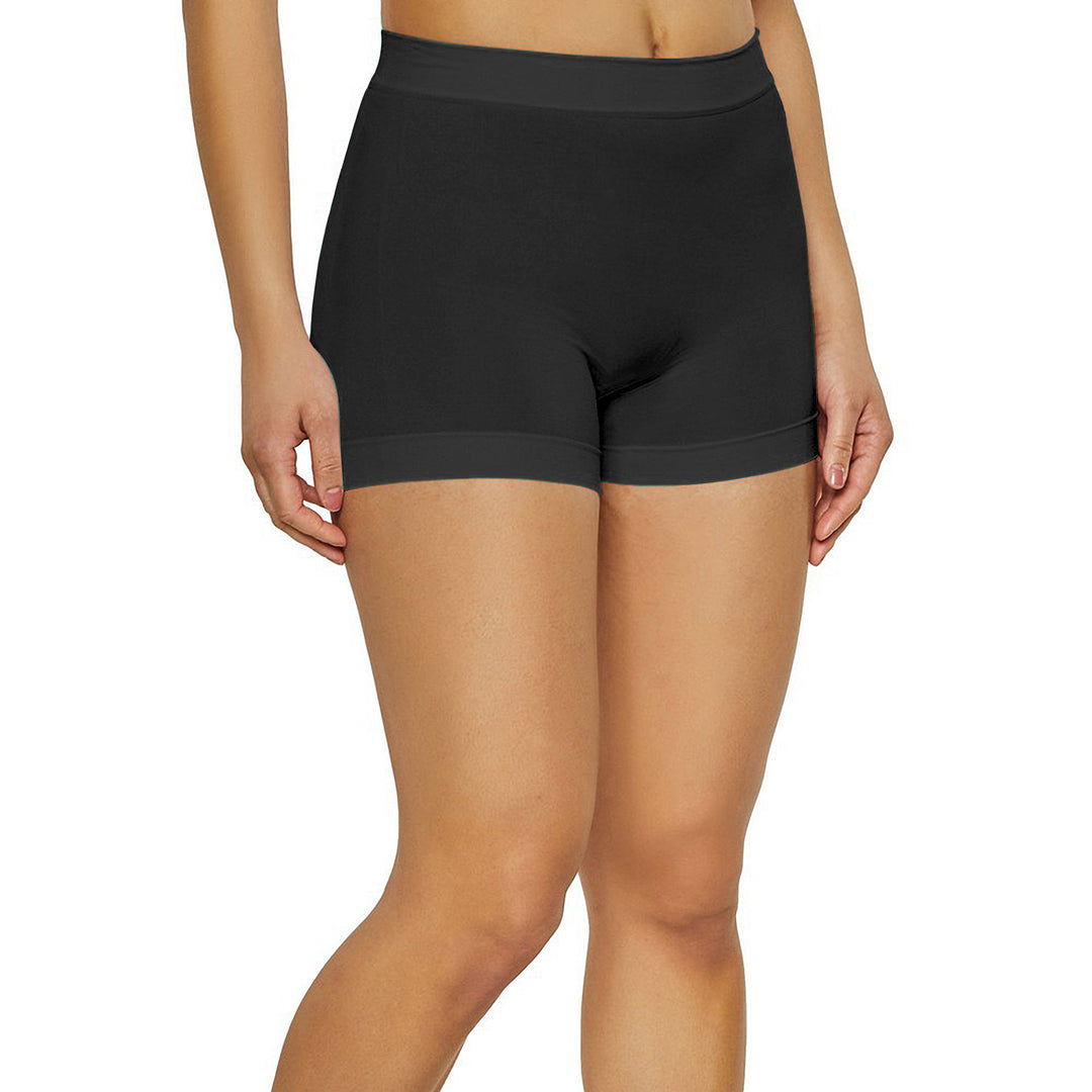 4-Pack Womens High Waisted Biker Bottom Shorts - Yoga Gym Running Ladies Pants Image 8