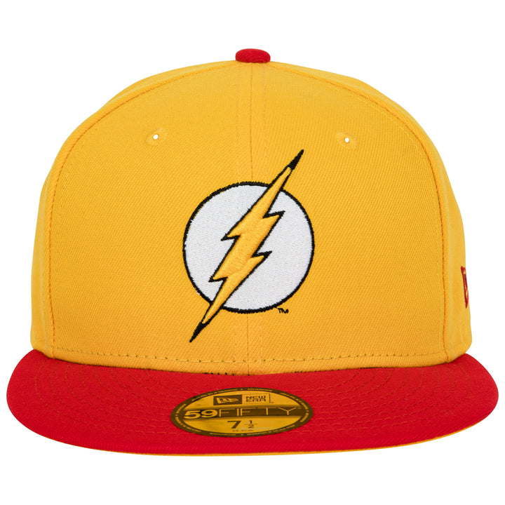 The Flash Logo DC Comics Yellow Colorway Era 59Fifty Fitted Hat Image 2