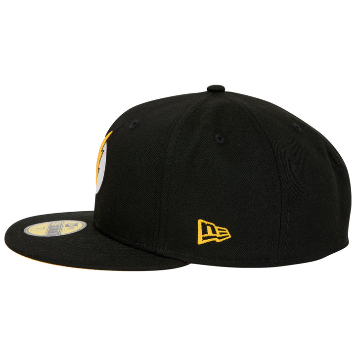 The Flash Logo DC Comics Black Colorway Era 59Fifty Fitted Hat Image 3