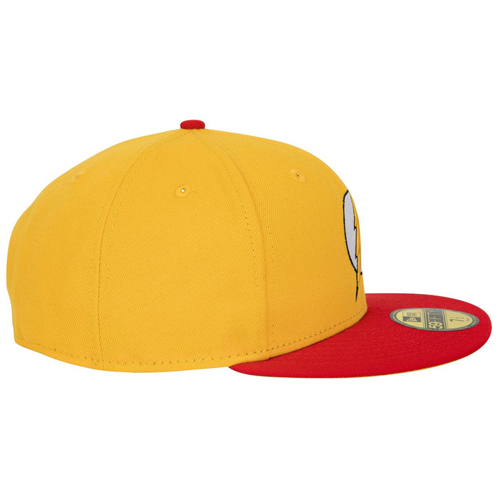 The Flash Logo DC Comics Yellow Colorway Era 59Fifty Fitted Hat Image 4