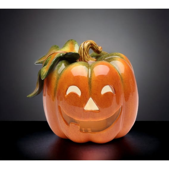 Ceramic Jack-o-Lantern Pumpkin Tealight Candle HolderHome DcorKitchen DcorFall DcorHalloween Dcor Image 2