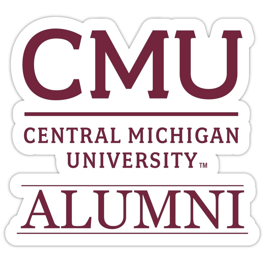 Central Michigan University Alumni 4" Sticker - (4 Pack) Image 1