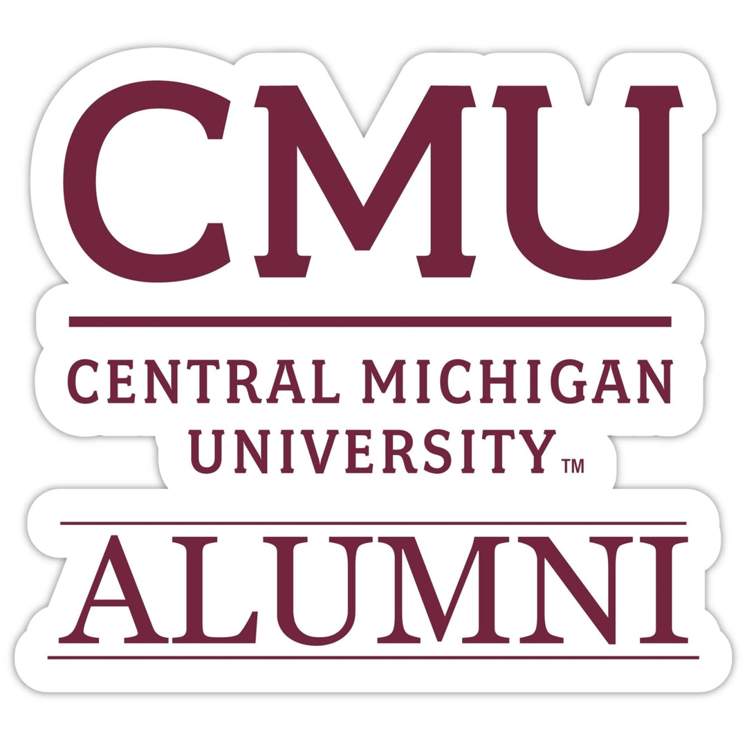 Central Michigan University 4-Inch Alumni 4-Pack NCAA Vinyl Sticker - Durable School Spirit Decal Image 1