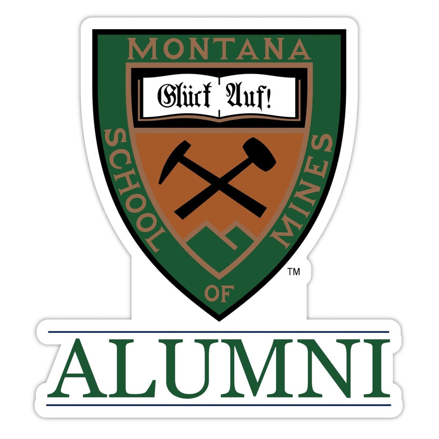 Montana Tech 4-Inch Alumni NCAA Vinyl Sticker - Durable School Spirit Decal Image 1