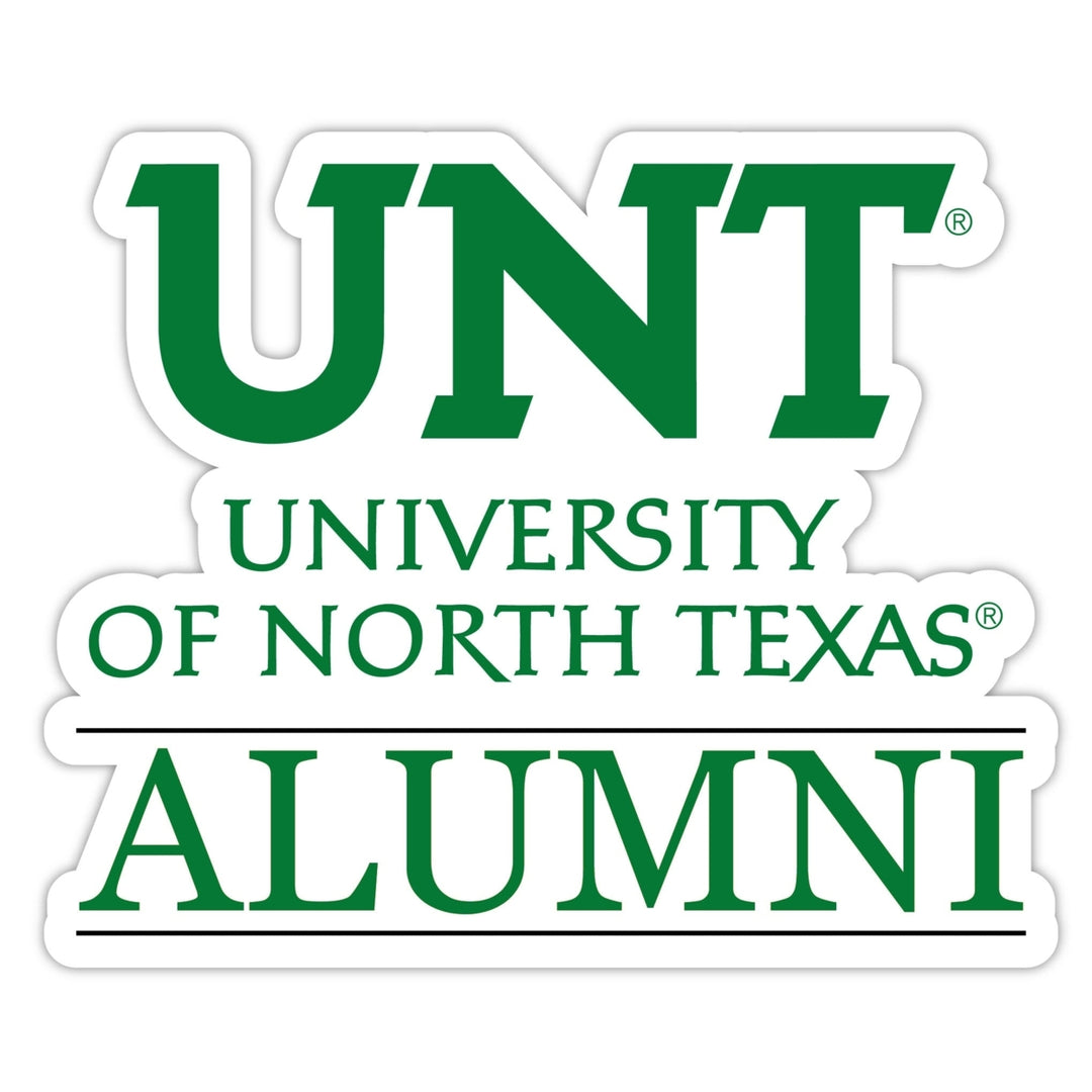 North Texas 4-Inch Alumni 4-Pack NCAA Vinyl Sticker - Durable School Spirit Decal Image 1