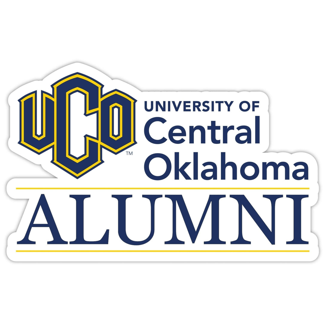 University of Central Oklahoma Bronchos 4-Inch Alumni 4-Pack NCAA Vinyl Sticker - Durable School Spirit Decal Image 1