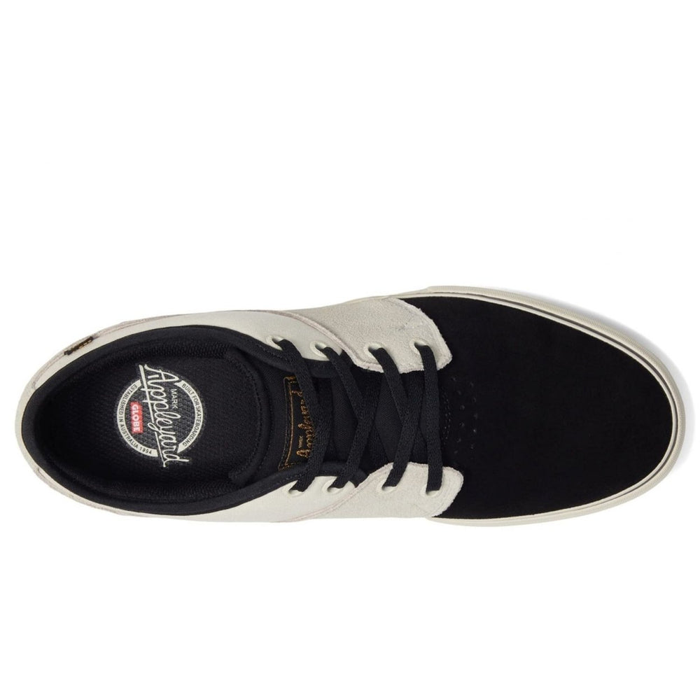 Globe Mahalo Skate Shoes Mens Black Off White Size 14 Suede Canvas GBMAHALO-10145 Image 2