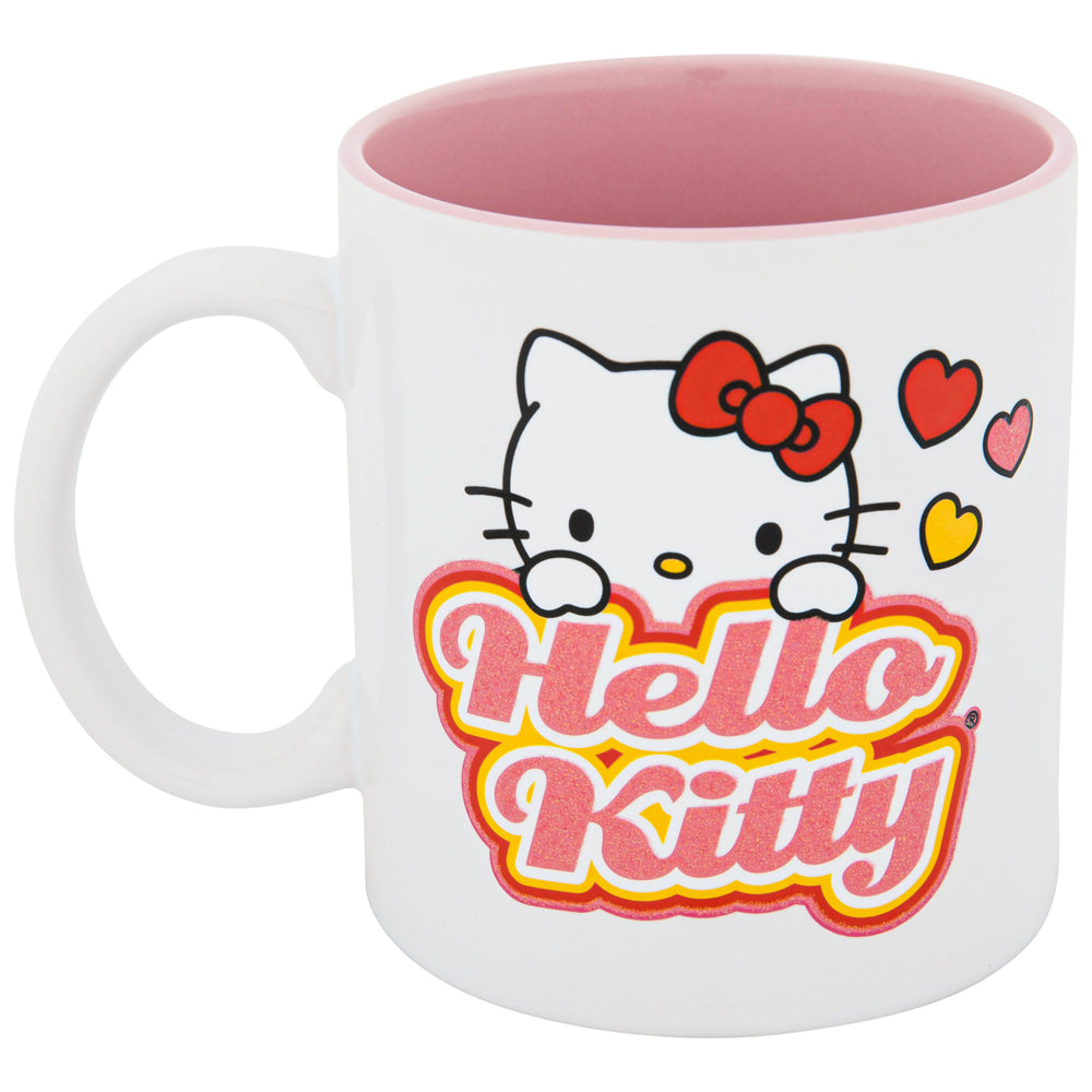 Hello Kitty Glitter Hearts 20oz Ceramic Mug Image 2